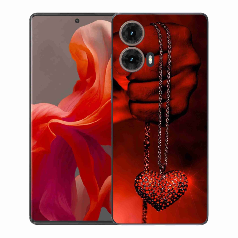 Gél védőburkolat mmCase a Motorola Moto G85 5G készülékhez - nyaklánc