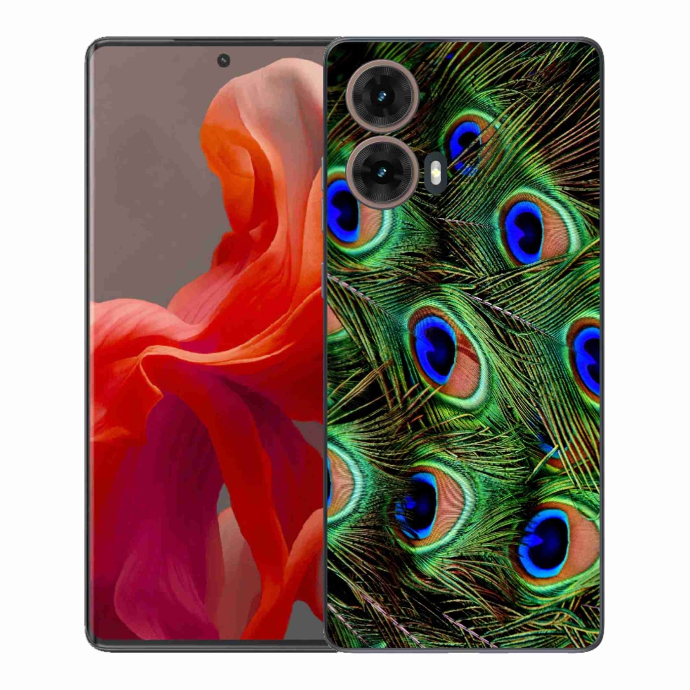 Zselés borítás mmCase a Motorola Moto G85 5G készülékhez - pávatoll