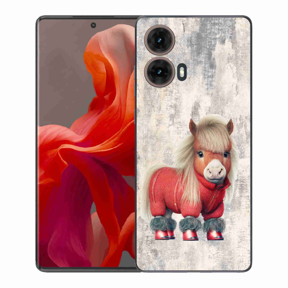 Zselés borítás mmCase a Motorola Moto G85 5G - póni pulóverben