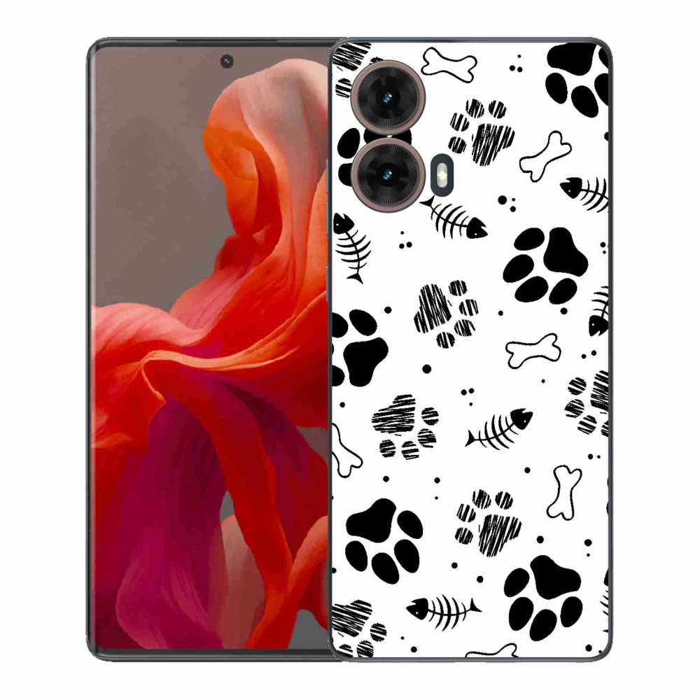 Zselés borítás mmCase Motorola Moto G85 5G - kutyamancsok 1