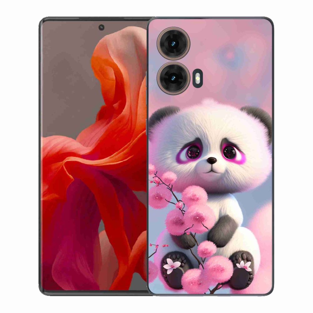 Zselés borítás mmCase Motorola Moto G85 5G - aranyos panda 1
