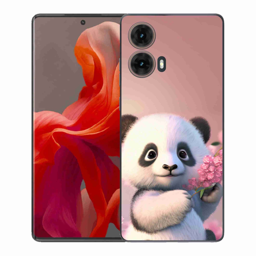 Zselés borítás mmCase Motorola Moto G85 5G - aranyos panda