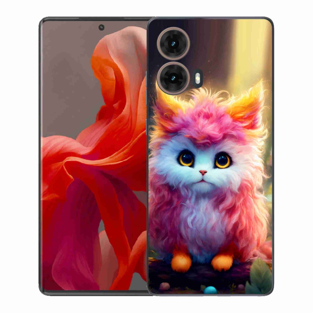 Gél borítás mmCase Motorola Moto G85 5G - aranyos cica 5