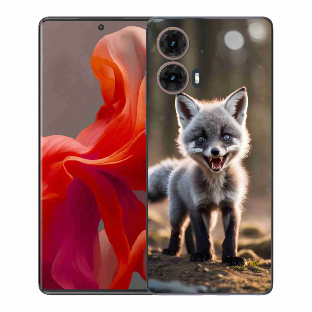 Gél védőburkolat mmCase Motorola Moto G85 5G - angry fox - dühös róka