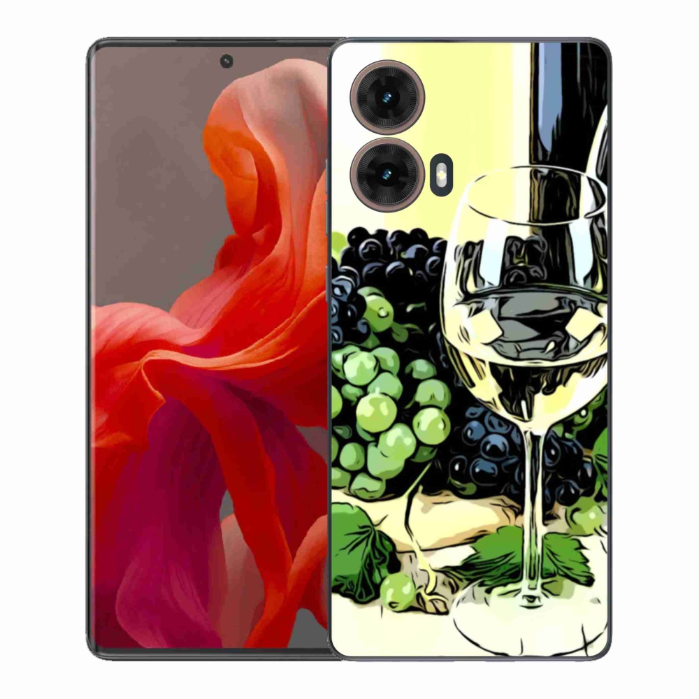 Gél borító mmCase a Motorola Moto G85 5G készülékhez - pohár bor