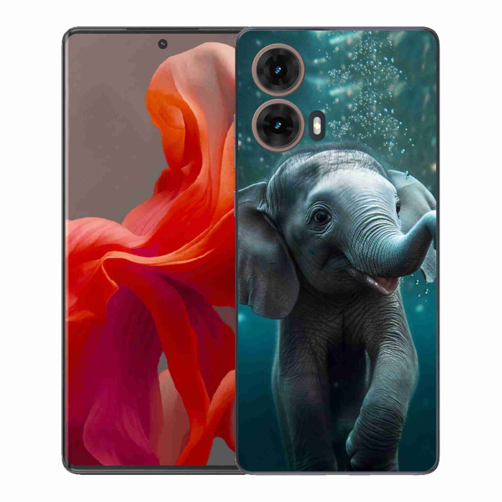 Zselés borítás mmCase a Motorola Moto G85 5G készülékhez - elefánt a víz alatt