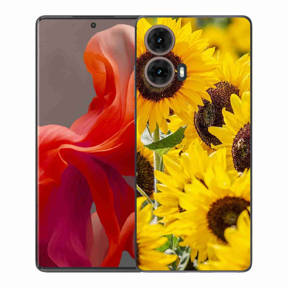 Gél védőburkolat mmCase a Motorola Moto G85 5G készülékhez - Napraforgó