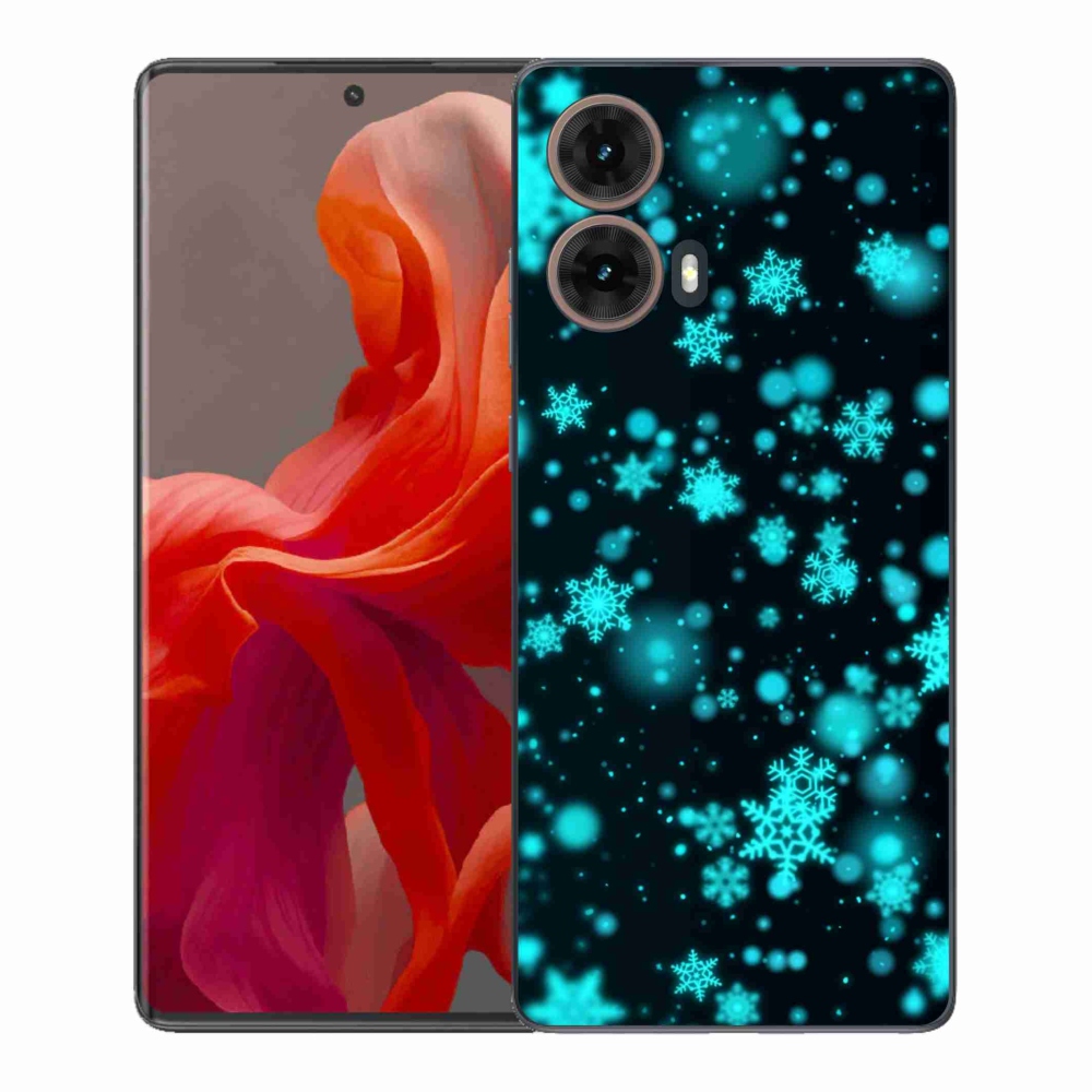 Zselés borítás mmCase Motorola Moto G85 5G - hópelyhek 1