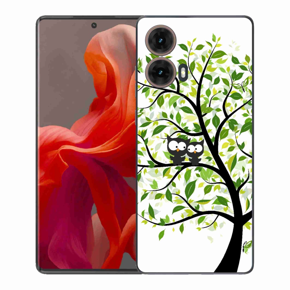 Zselés borítás mmCase a Motorola Moto G85 5G készülékhez - baglyok a fán