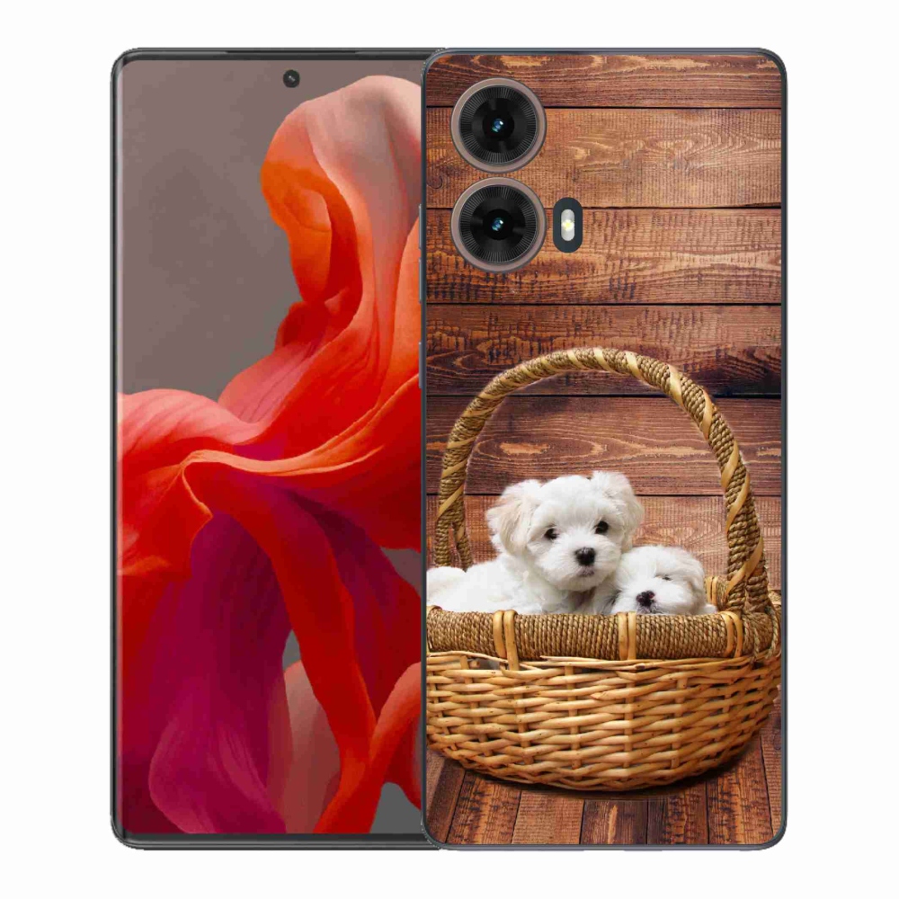 Gél védőburkolat mmCase Motorola Moto G85 5G - kölyökkutyákhoz