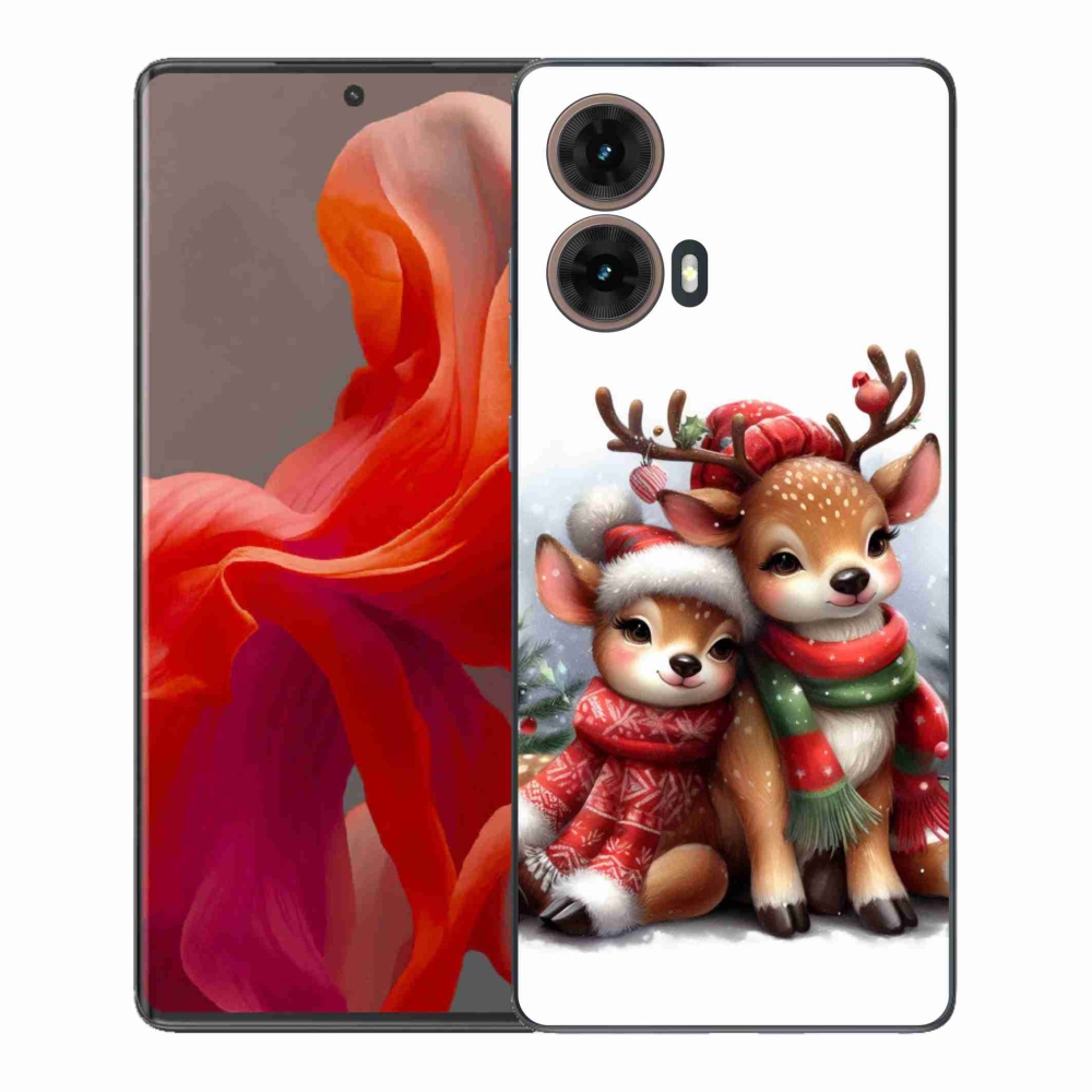 Zselés borítás mmCase Motorola Moto G85 5G - karácsonyi rénszarvashoz