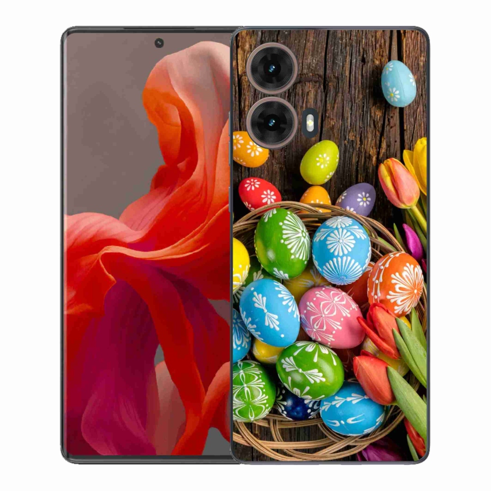 Zselés borítás mmCase Motorola Moto G85 5G - Húsvéti tojás