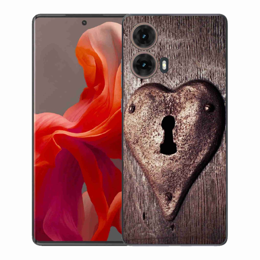 Gél védőburkolat mmCase a Motorola Moto G85 5G készülékhez - szív alakú zárral