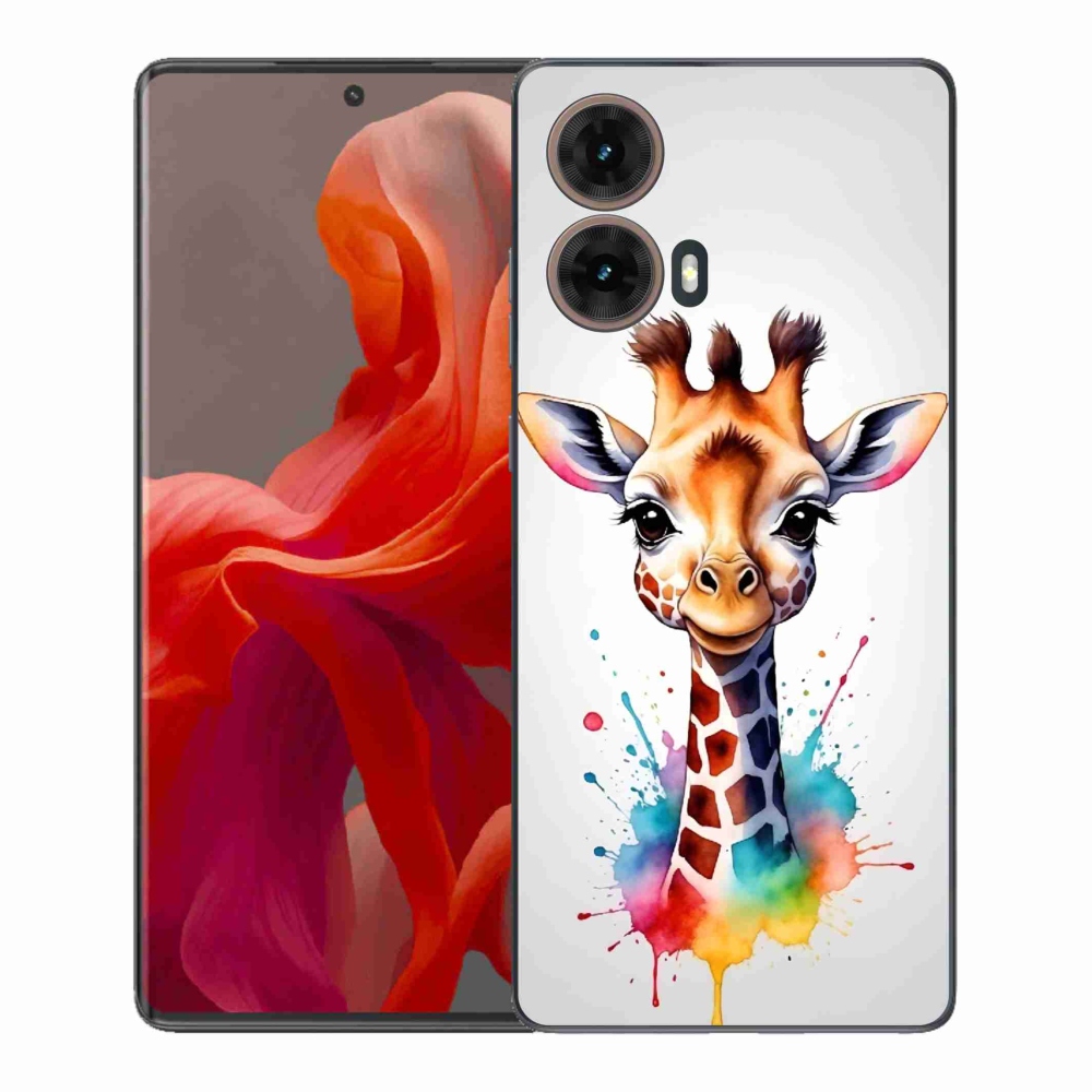 Zselés borítás mmCase a Motorola Moto G85 5G készülékhez - zsiráf 1