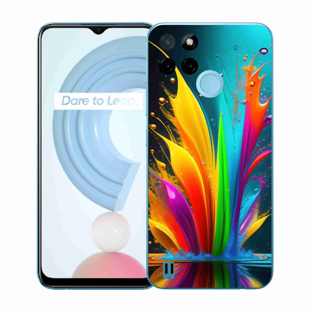 Zselés tok mmCase a Realme C21Y/C25Y készülékhez - absztrakt motívum 1