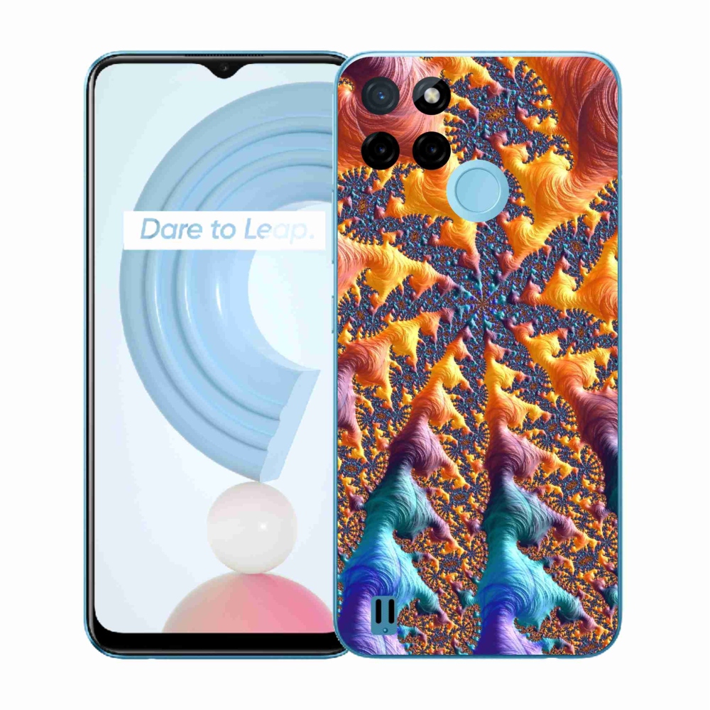 Zselés tok mmCase a Realme C21Y/C25Y készülékhez - absztrakt motívum 23