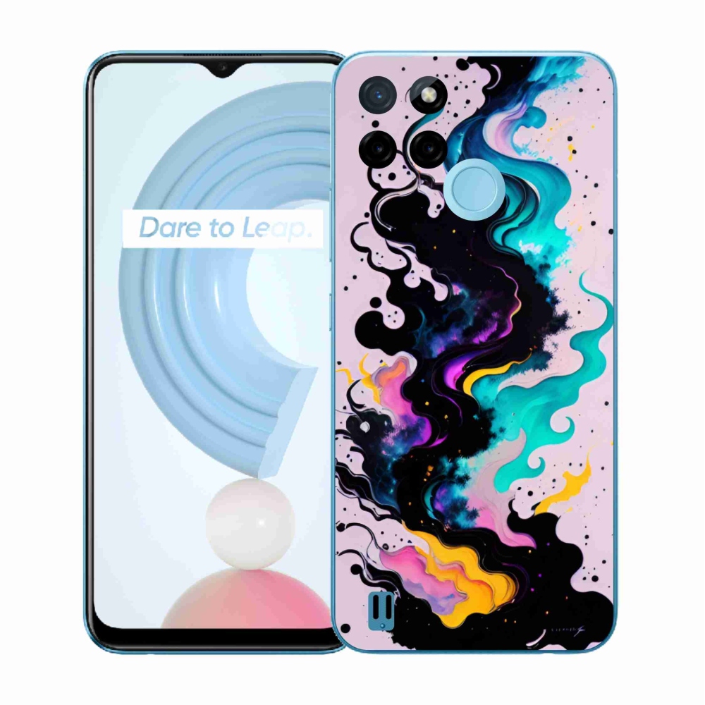 Zselés tok mmCase a Realme C21Y/C25Y készülékhez - absztrakt motívum 4