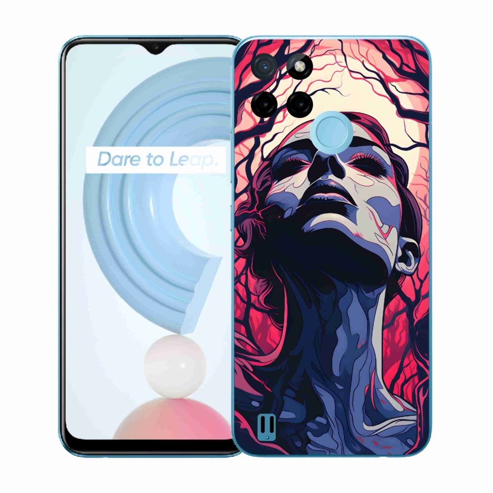 Zselés borítás mmCase a Realme C21Y/C25Y készülékhez - absztrakt felület