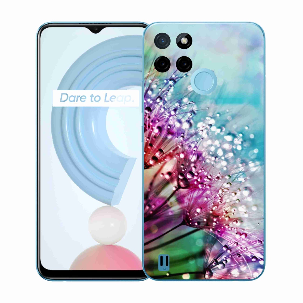 Zselés borító mmCase a Realme C21Y/C25Y készülékhez - színes virágok