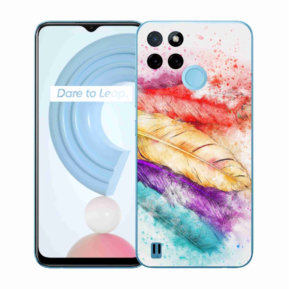 Zselés tok mmCase a Realme C21Y/C25Y készülékhez - színes toll