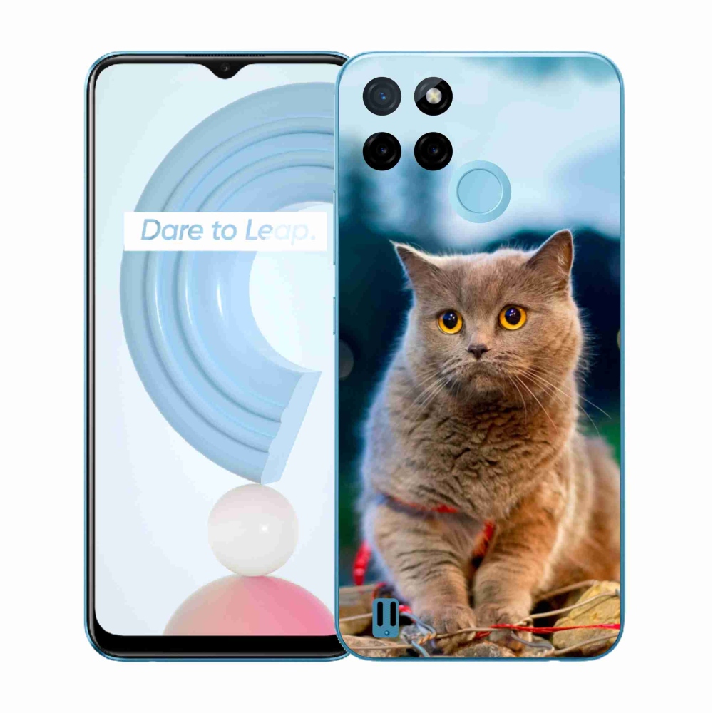 Zselés tok mmCase a Realme C21Y/C25Y készülékhez - brit kék 2