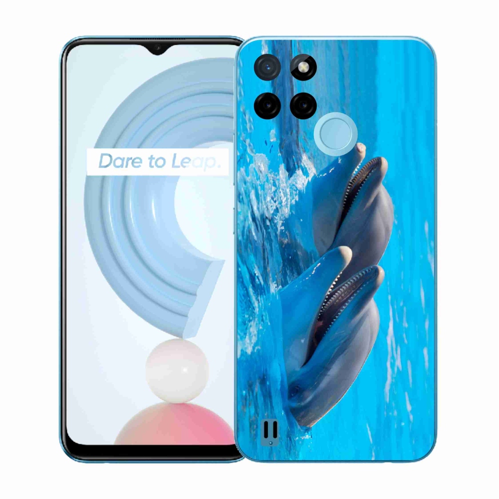 Zselés tok mmCase a Realme C21Y/C25Y készülékhez - delfinek