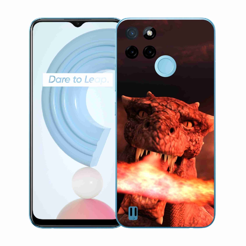 Zselés tok mmCase a Realme C21Y/C25Y készülékhez - sárkány