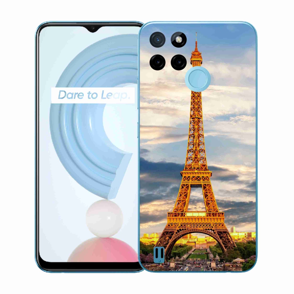 Gél borítás mmCase a Realme C21Y/C25Y készülékhez - eiffel torony 3