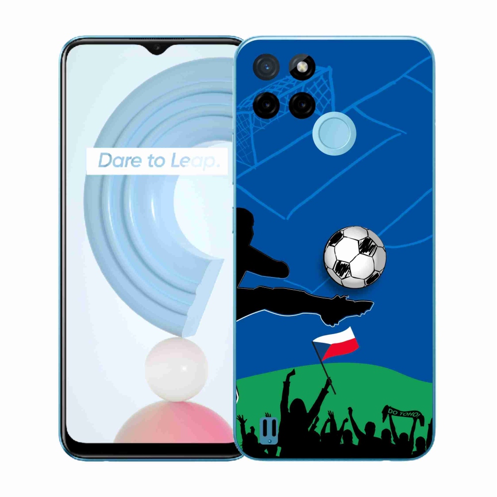 Zselés borítás mmCase a Realme C21Y/C25Y készülékhez - futballszurkolóknak