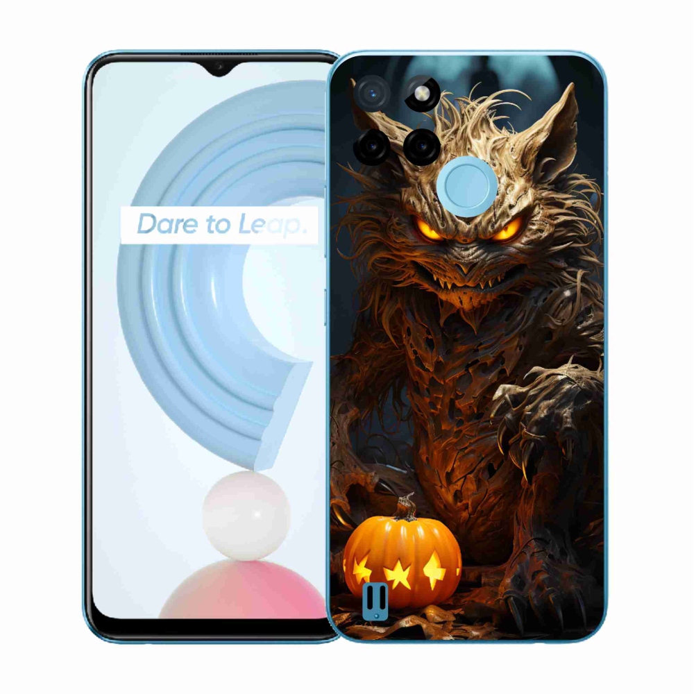 Zselés borítás mmCase a Realme C21Y/C25Y készülékhez - Halloween szörnyeteg