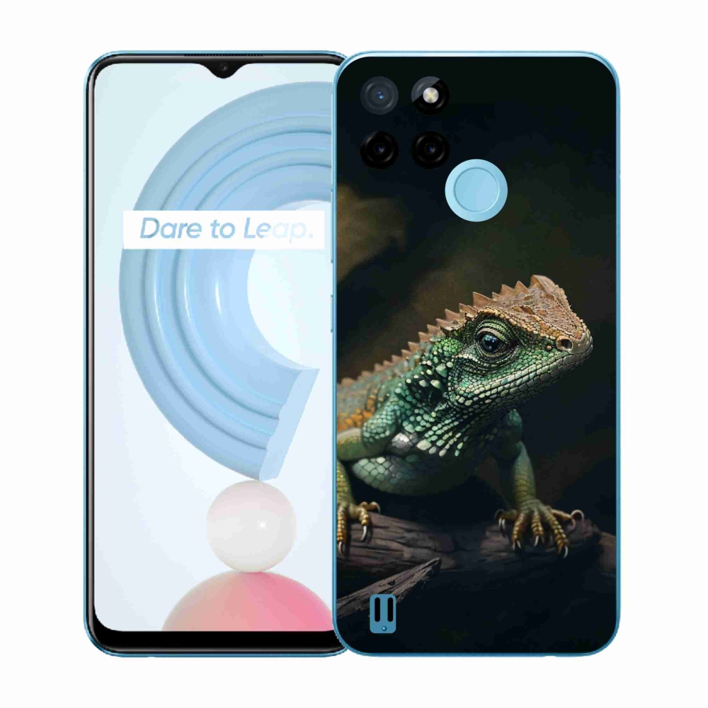 Zselés borító mmCase a Realme C21Y/C25Y készülékhez - gyík