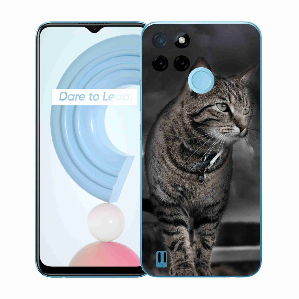 Zselés tok mmCase a Realme C21Y/C25Y készülékhez - cat