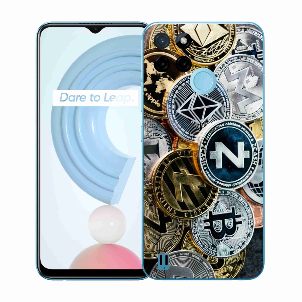 Gél borítás mmCase a Realme C21Y/C25Y készülékhez - kriptovaluták