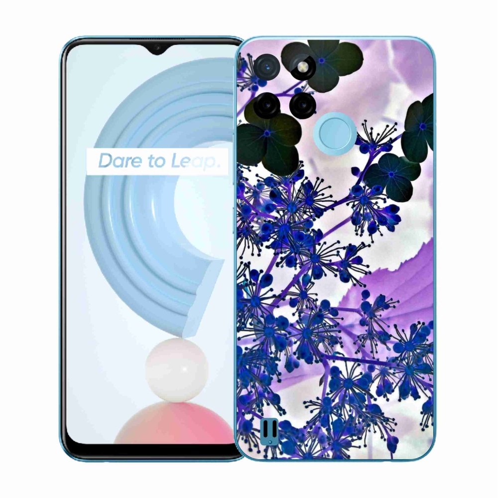 Zselés borító mmCase a Realme C21Y/C25Y készülékhez - hortenzia virág