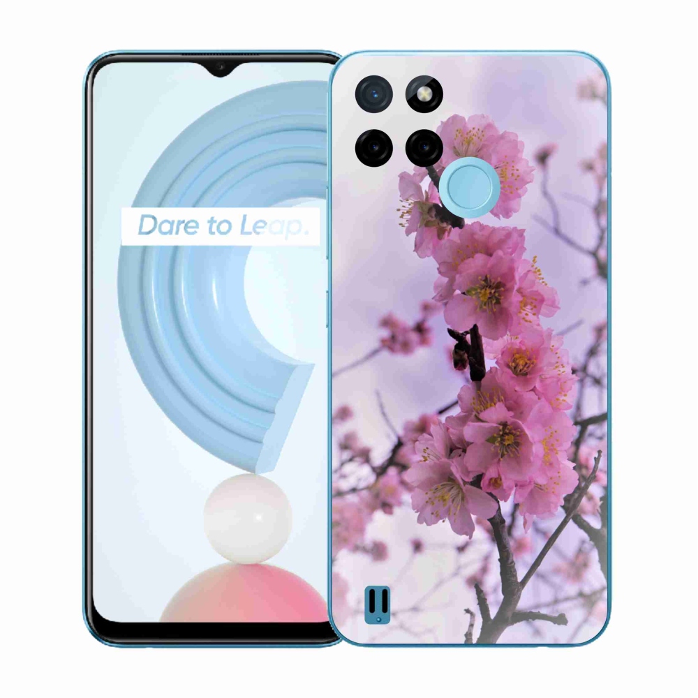 Zselés borító mmCase a Realme C21Y/C25Y készülékhez - virágok 7