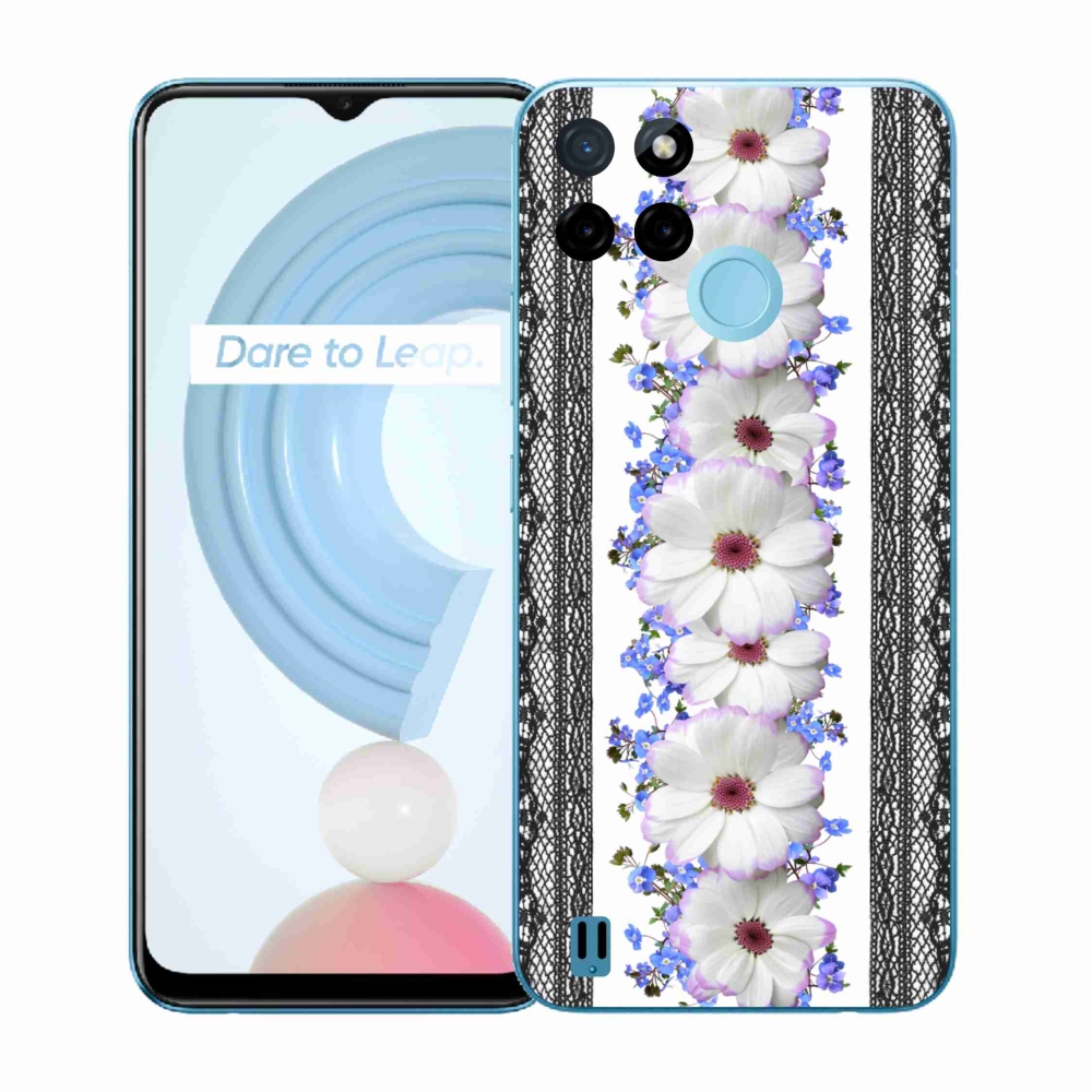 Zselés tok mmCase a Realme C21Y/C25Y készülékhez - virág 8