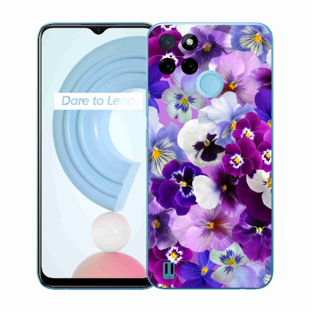 Zselés tok mmCase a Realme C21Y/C25Y készülékhez - Virágok 9