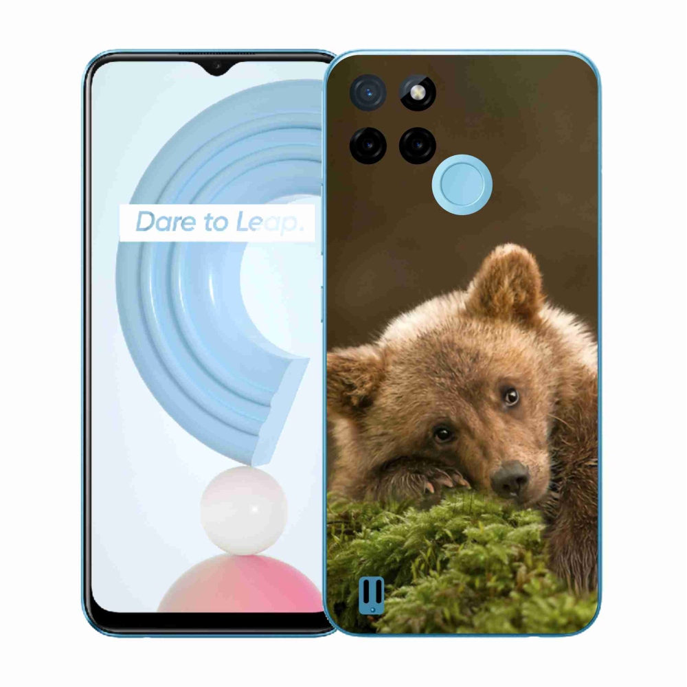 Zselés borítás mmCase a Realme C21Y/C25Y készülékhez - medve