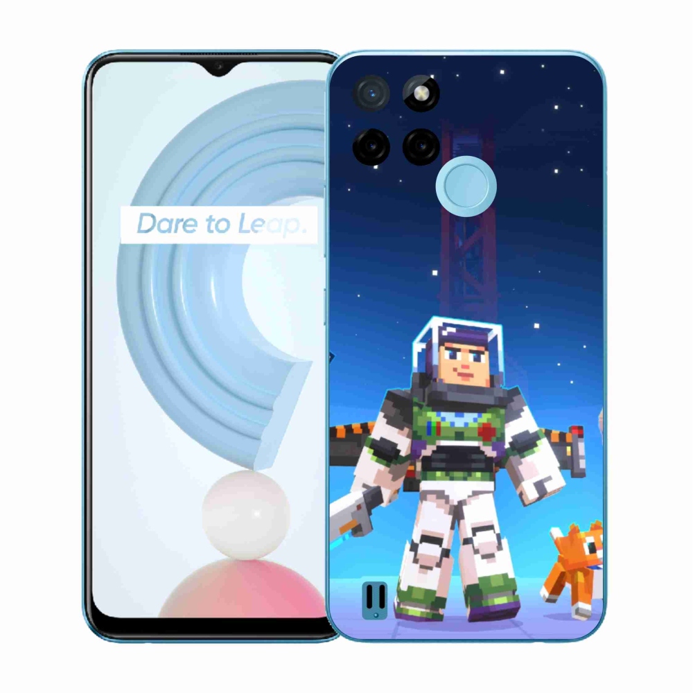 Zselés borítás mmCase a Realme C21Y/C25Y készülékhez - minecraft 2