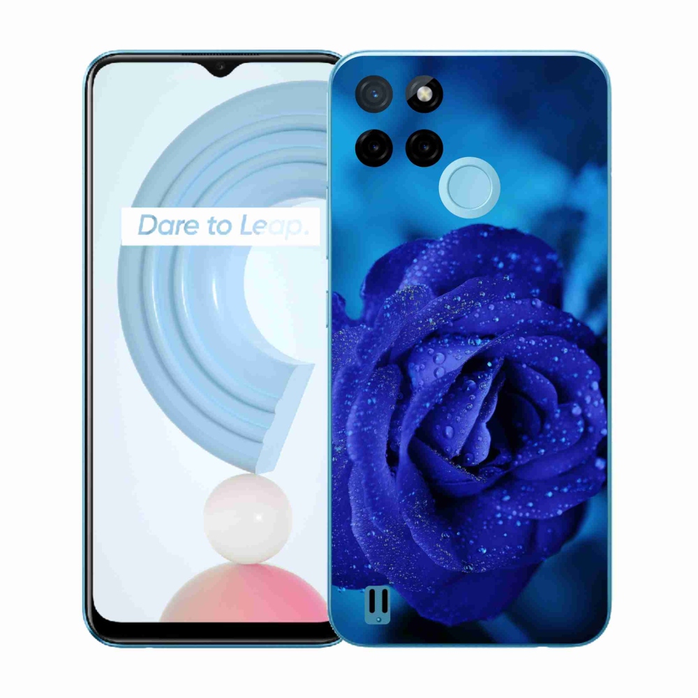 Zselés tok mmCase a Realme C21Y/C25Y készülékhez - kék rózsa