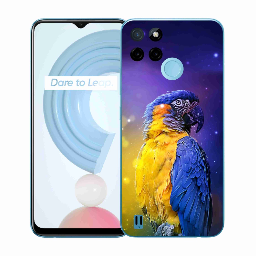 Zselés tok mmCase a Realme C21Y/C25Y készülékhez - papagáj ara 1