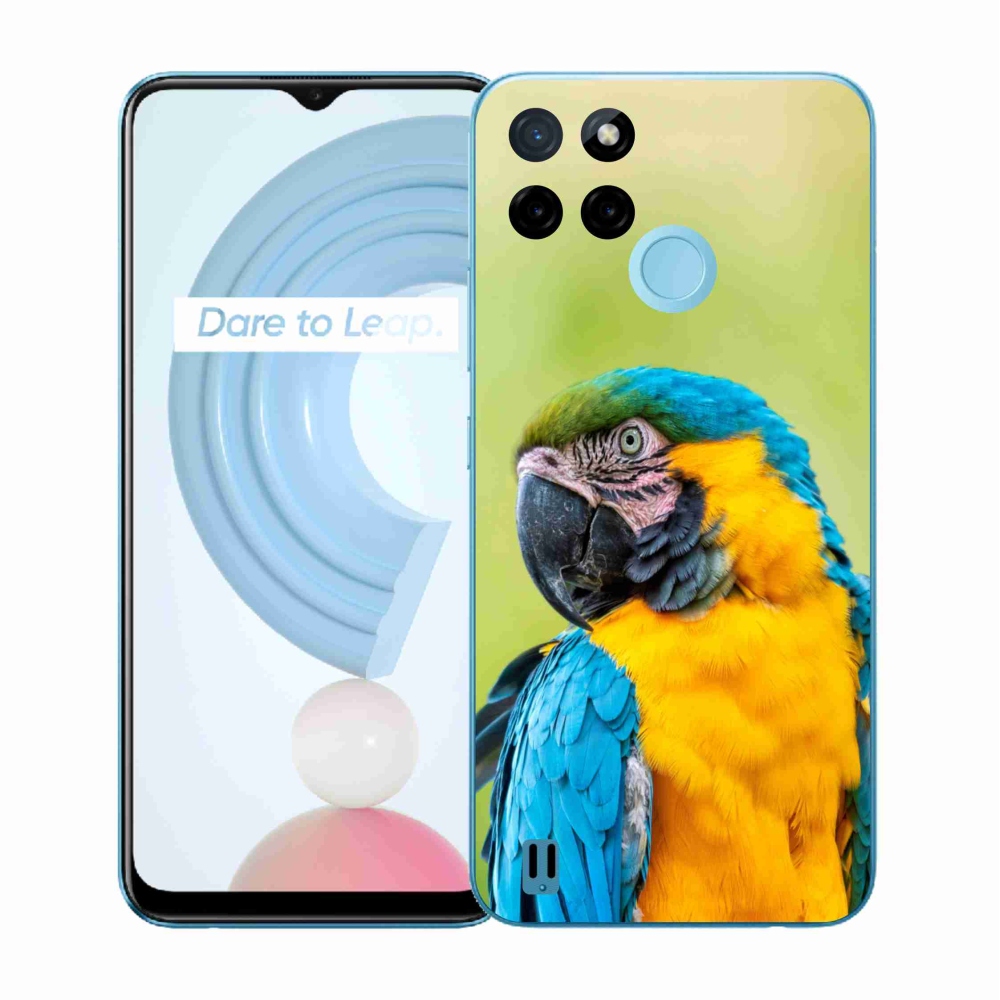 Zselés borítás mmCase a Realme C21Y/C25Y készülékhez - papagáj ara 2