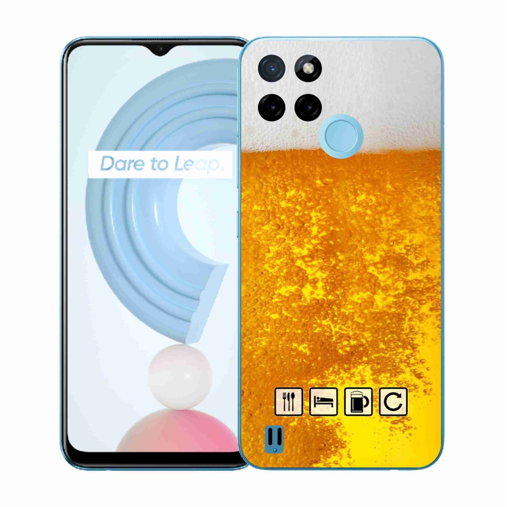 Zselés borítás mmCase a Realme C21Y/C25Y készülékhez - sör motívum 3