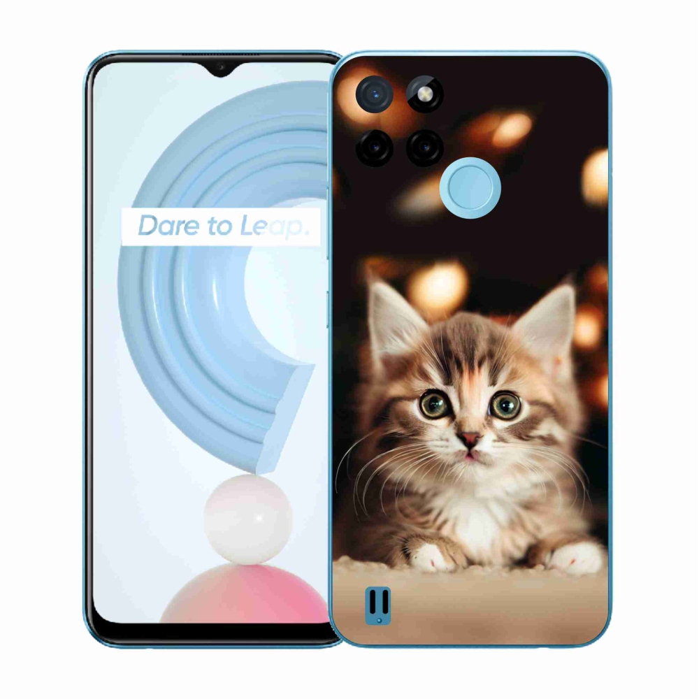 Gél borítás mmCase a Realme C21Y/C25Y készülékhez - aranyos cica 2