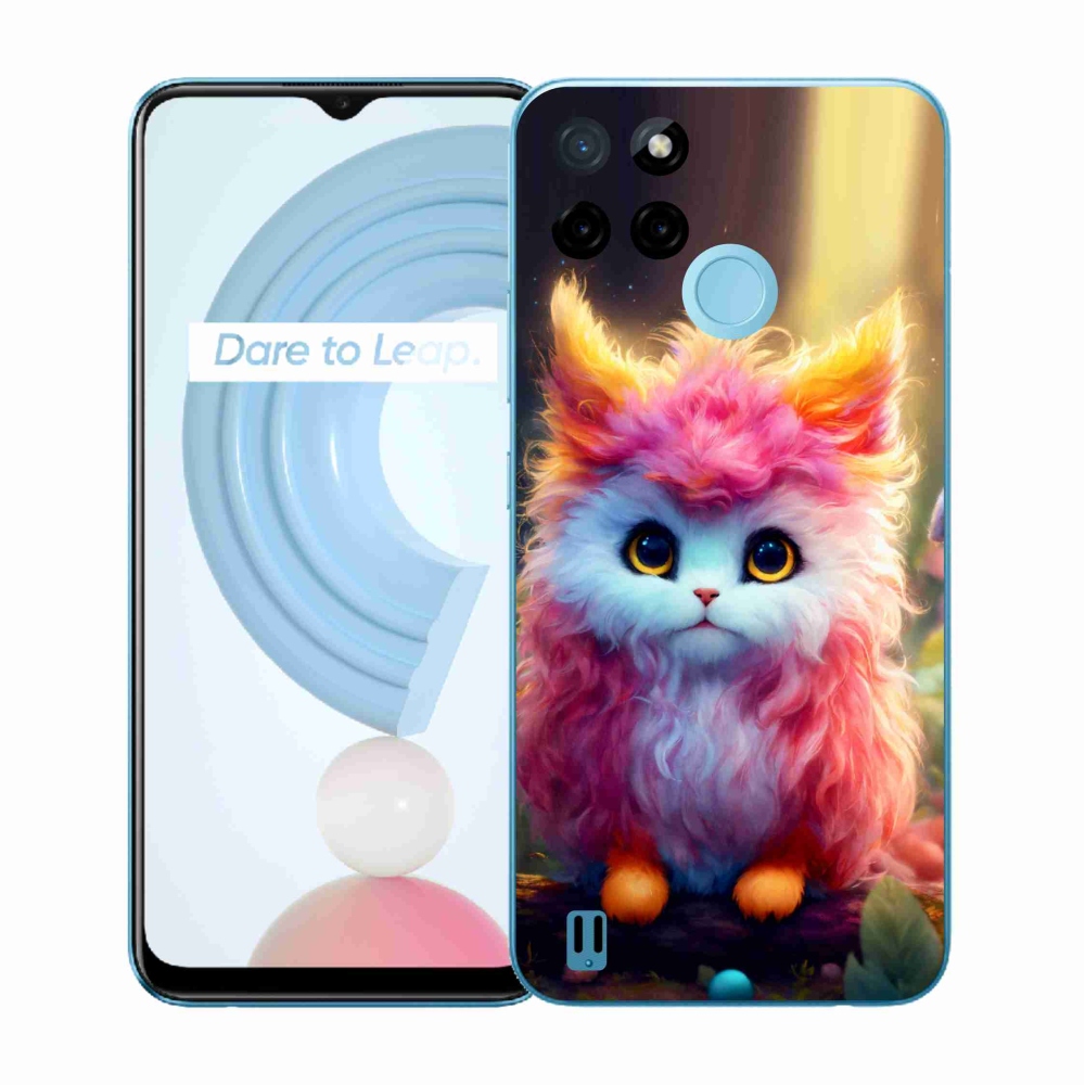 Gél borítás mmCase a Realme C21Y/C25Y készülékhez - aranyos cica 5