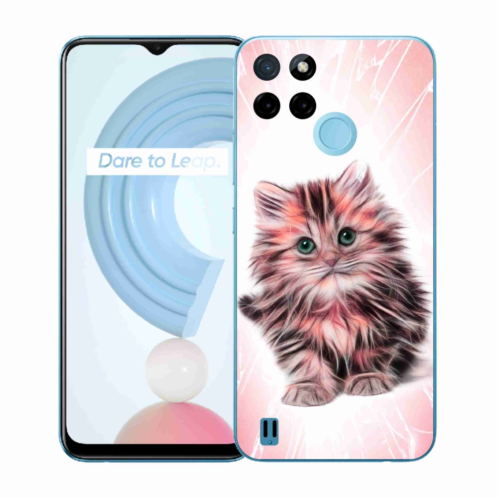 Zselés borítás mmCase a Realme C21Y/C25Y készülékhez - aranyos cica