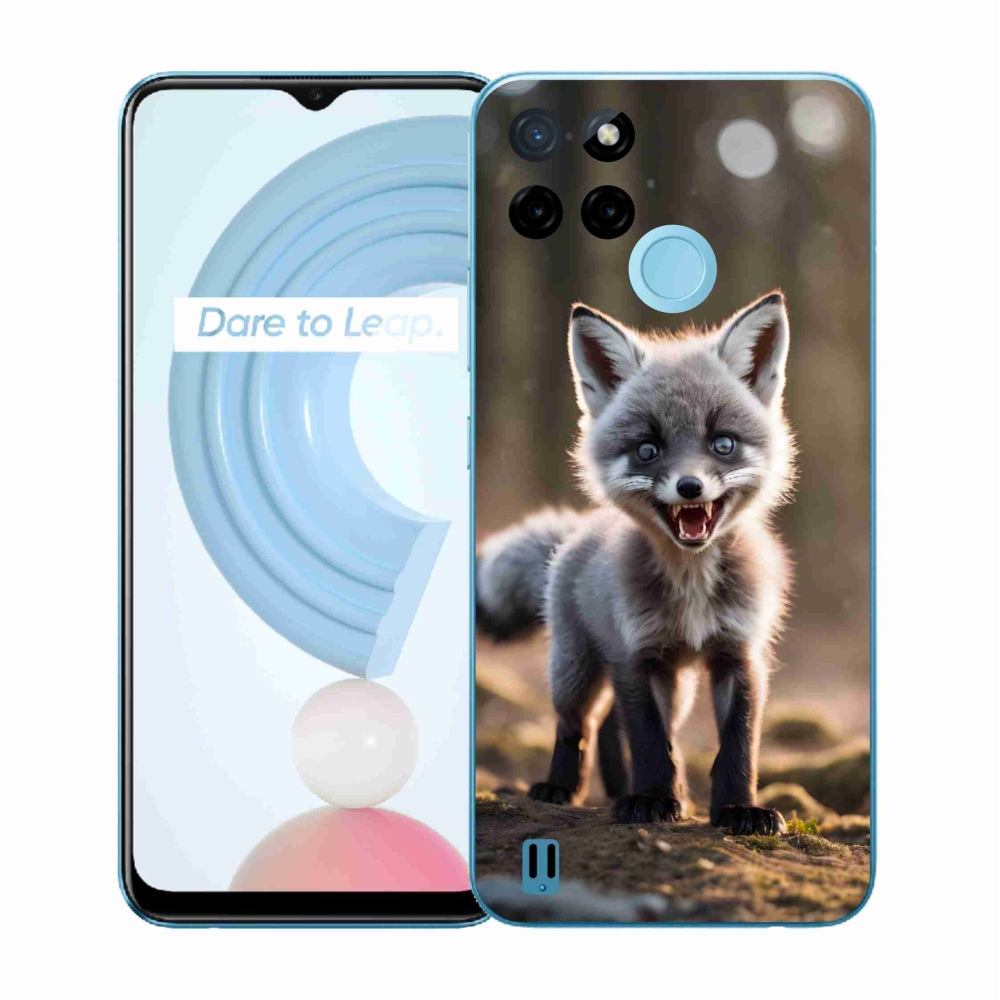Zselés borító mmCase a Realme C21Y/C25Y készülékhez - angry fox