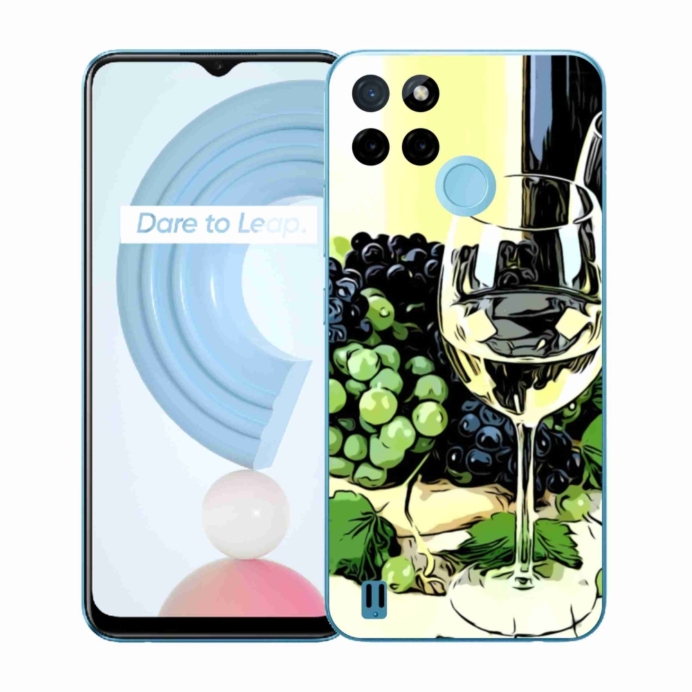 Zselés borítás mmCase a Realme C21Y/C25Y készülékhez - borospohár