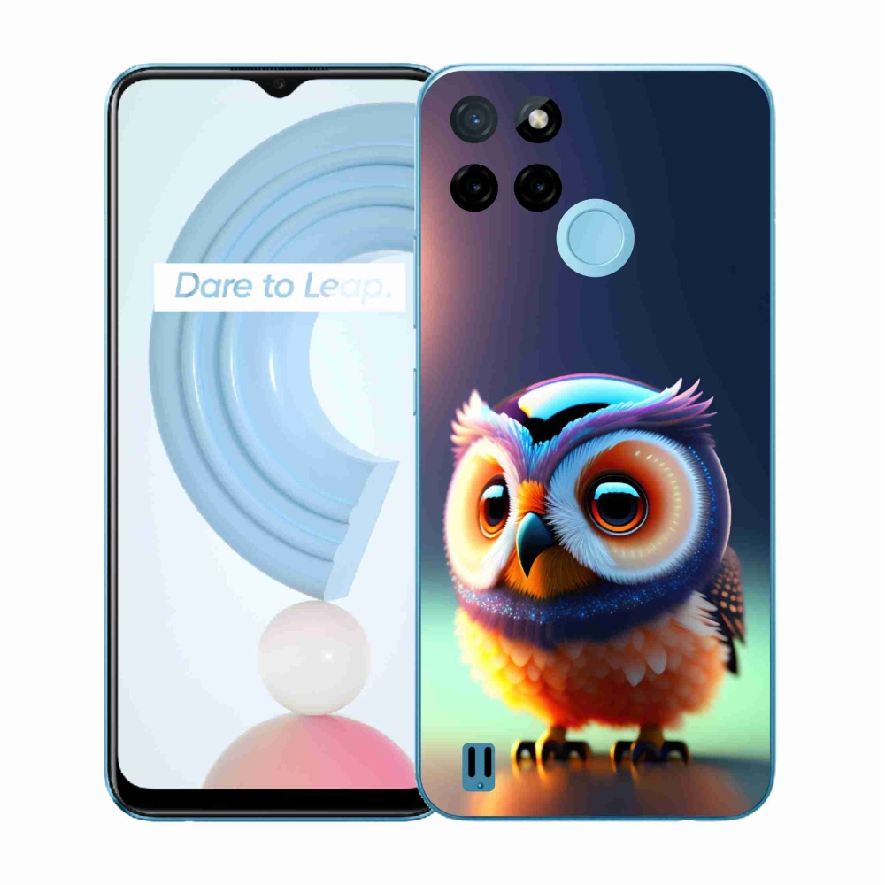 Zselés tok mmCase a Realme C21Y/C25Y készülékhez - bagoly