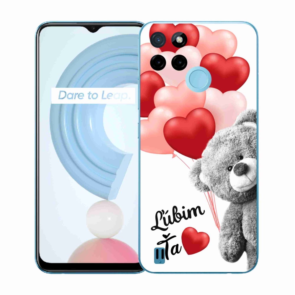 Zselés borítás mmCase a Realme C21Y/C25Y készülékhez - I love you en